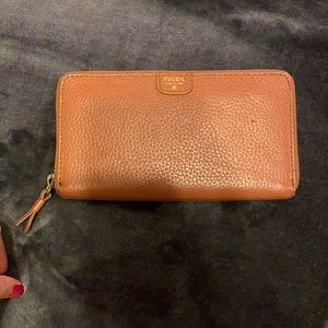 fossil leather wallet